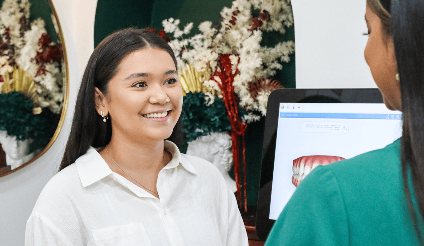 Smiling patient